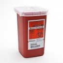 Sharps Container,1 Qt.,Red - Kendall Healthcare - 8900SA 