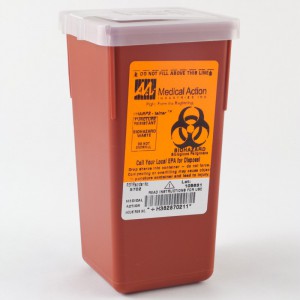 Stackable Sharps Container 1 qt. - Medical Action Industries, Inc. - 8702